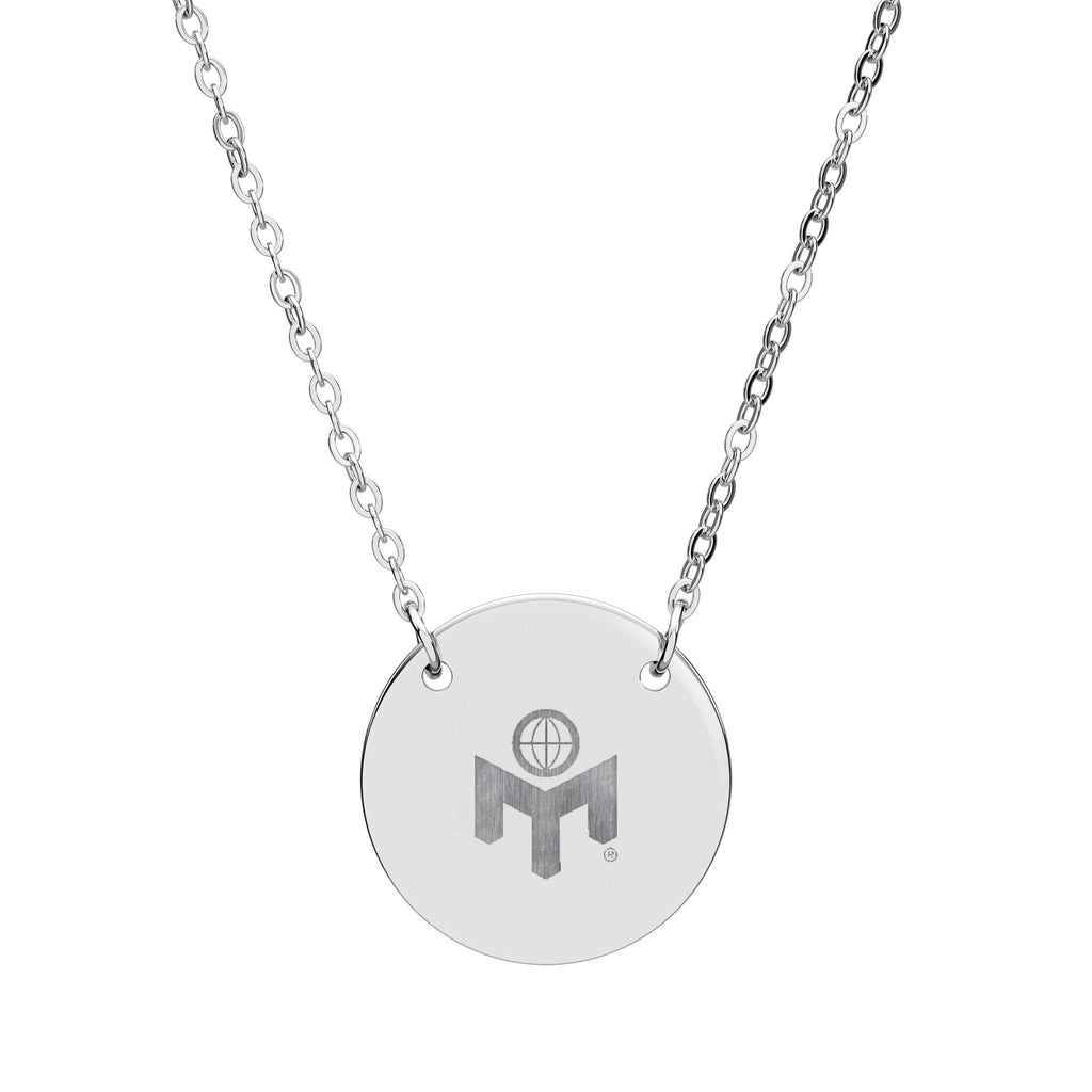 Runt halsband, graverad logo