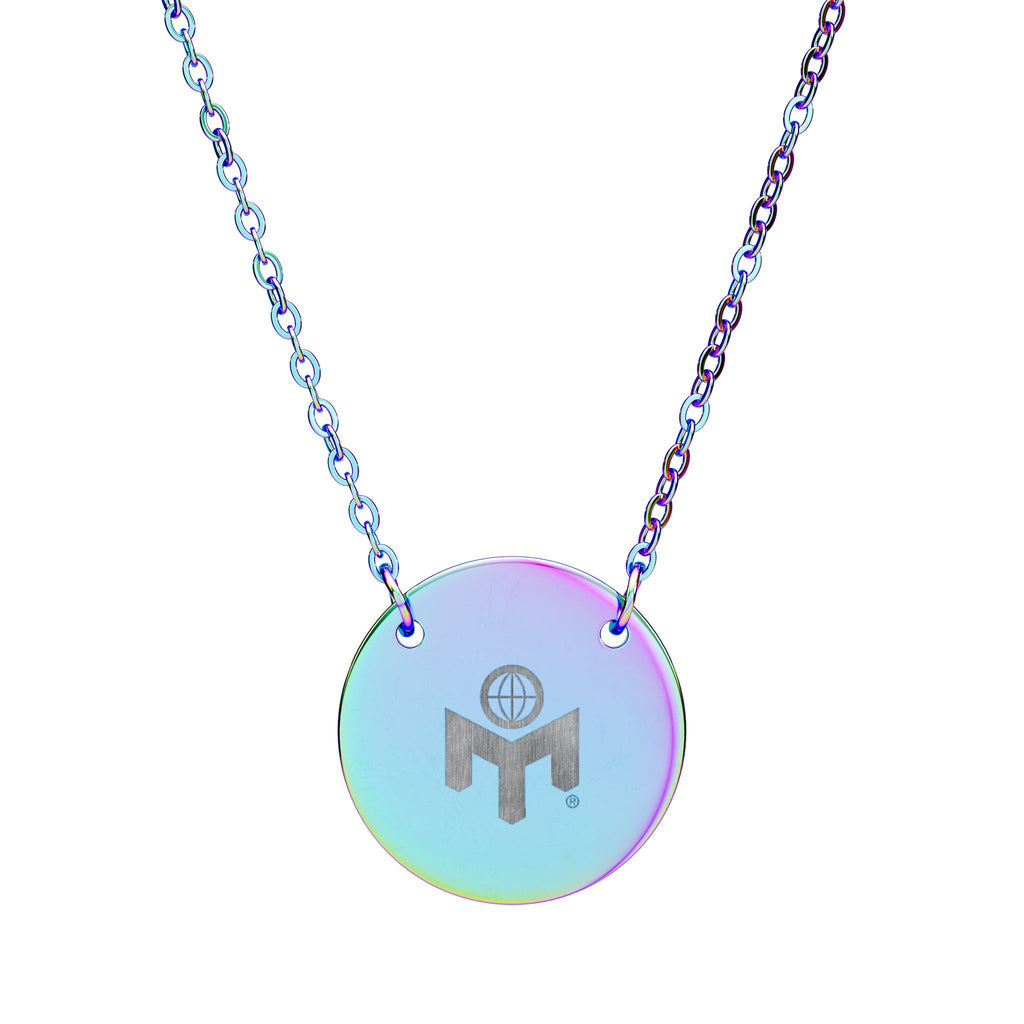 Runt halsband, graverad logo